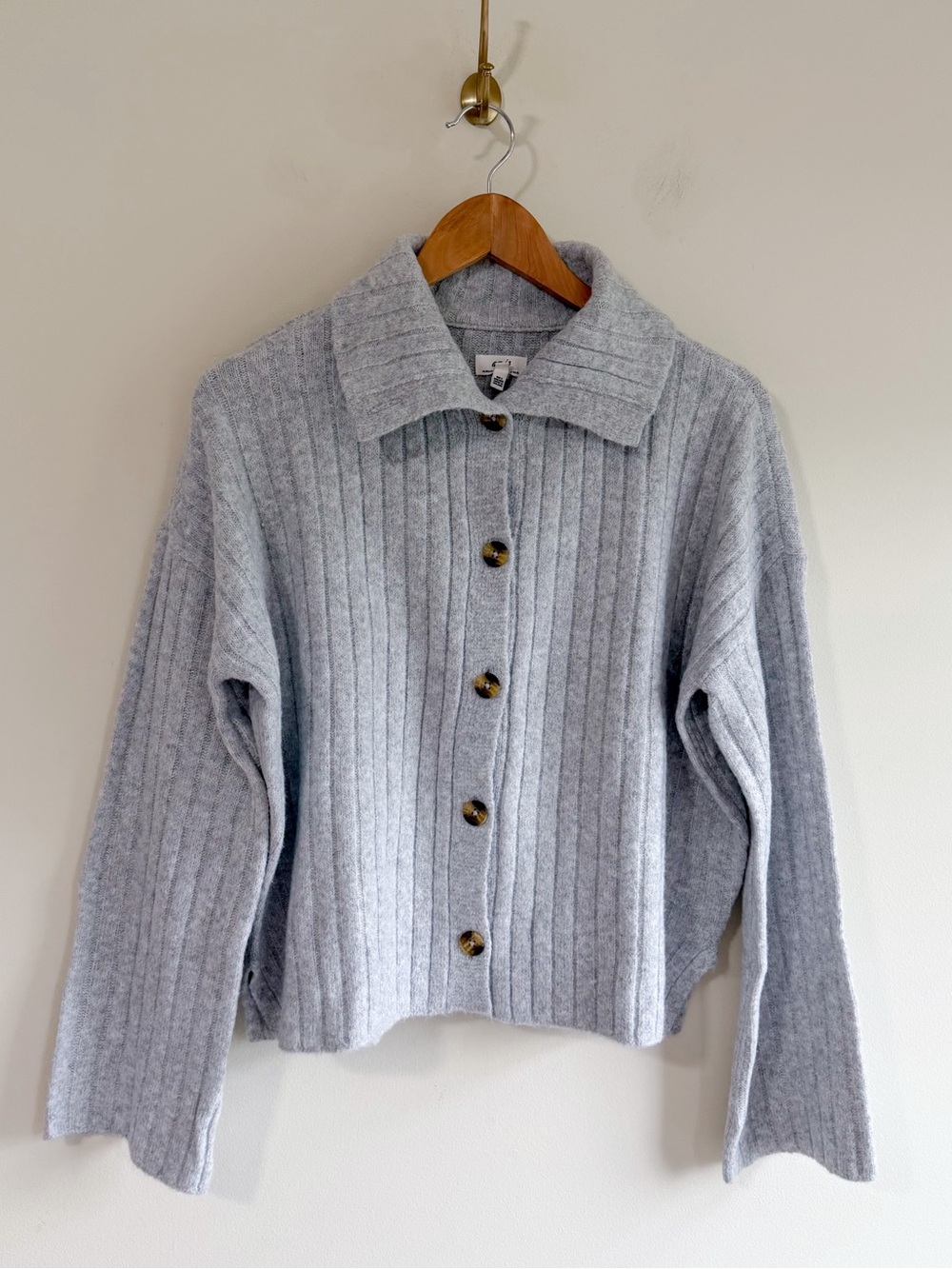 Arie Collared Button Up Sweater
